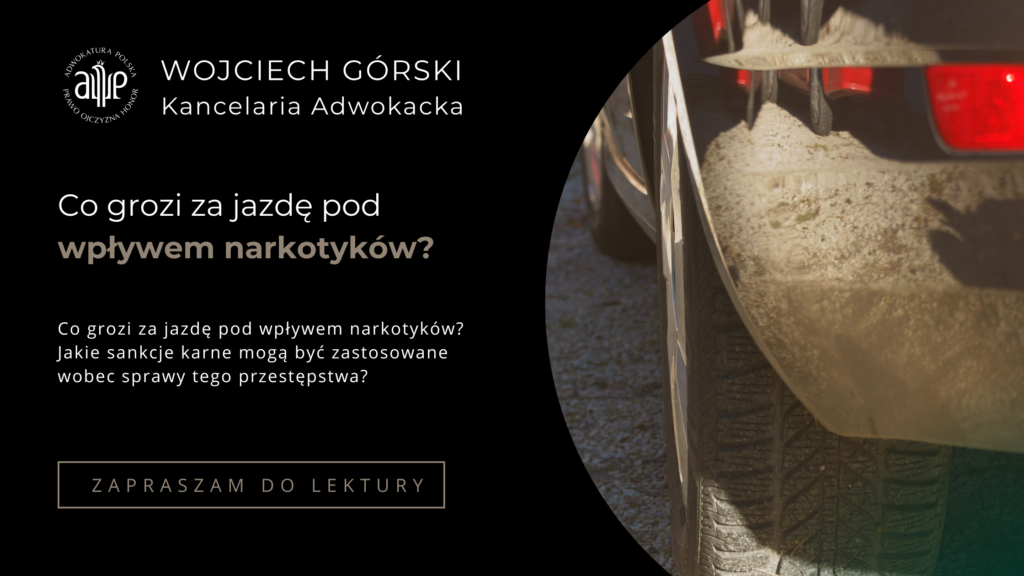 Co grozi za jazdę pod wpływem narkotyków