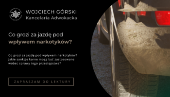 Co grozi za jazdę pod wpływem narkotyków