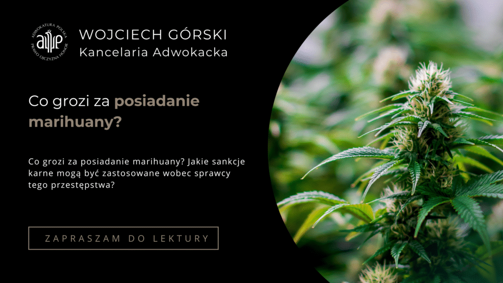 co grozi za posiadanie marihuany